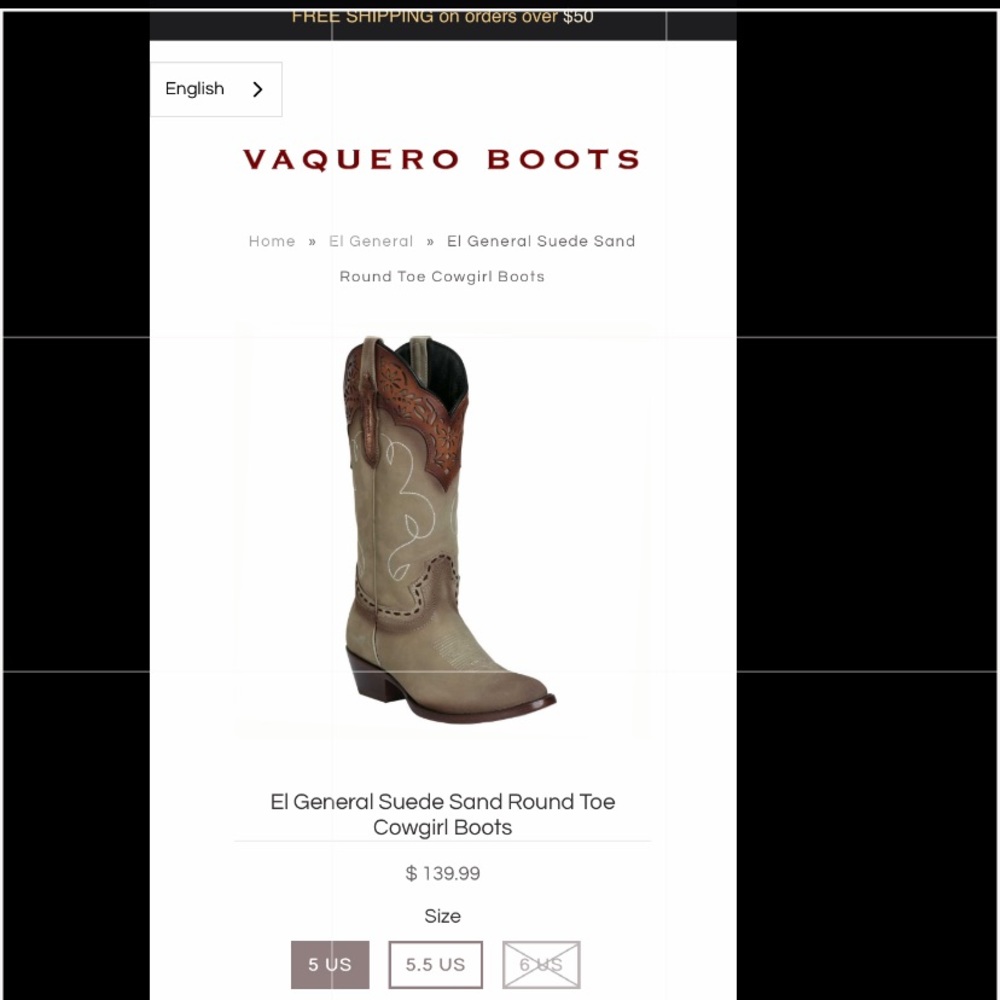 Cowgirl leather boots